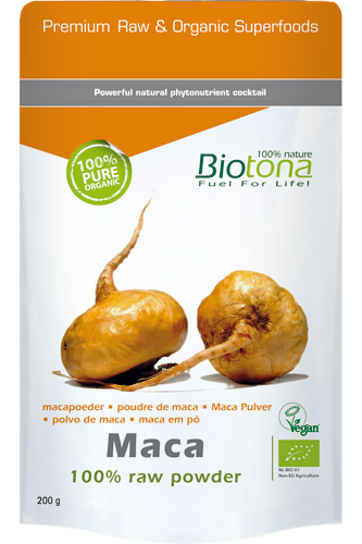 Biotona Maca 100% Raw Powder – 200g - Abbildung vergrößern!