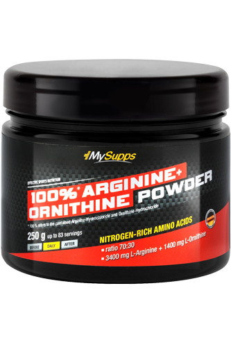 My Supps 100% Arginine + Ornithine Powder - 250g